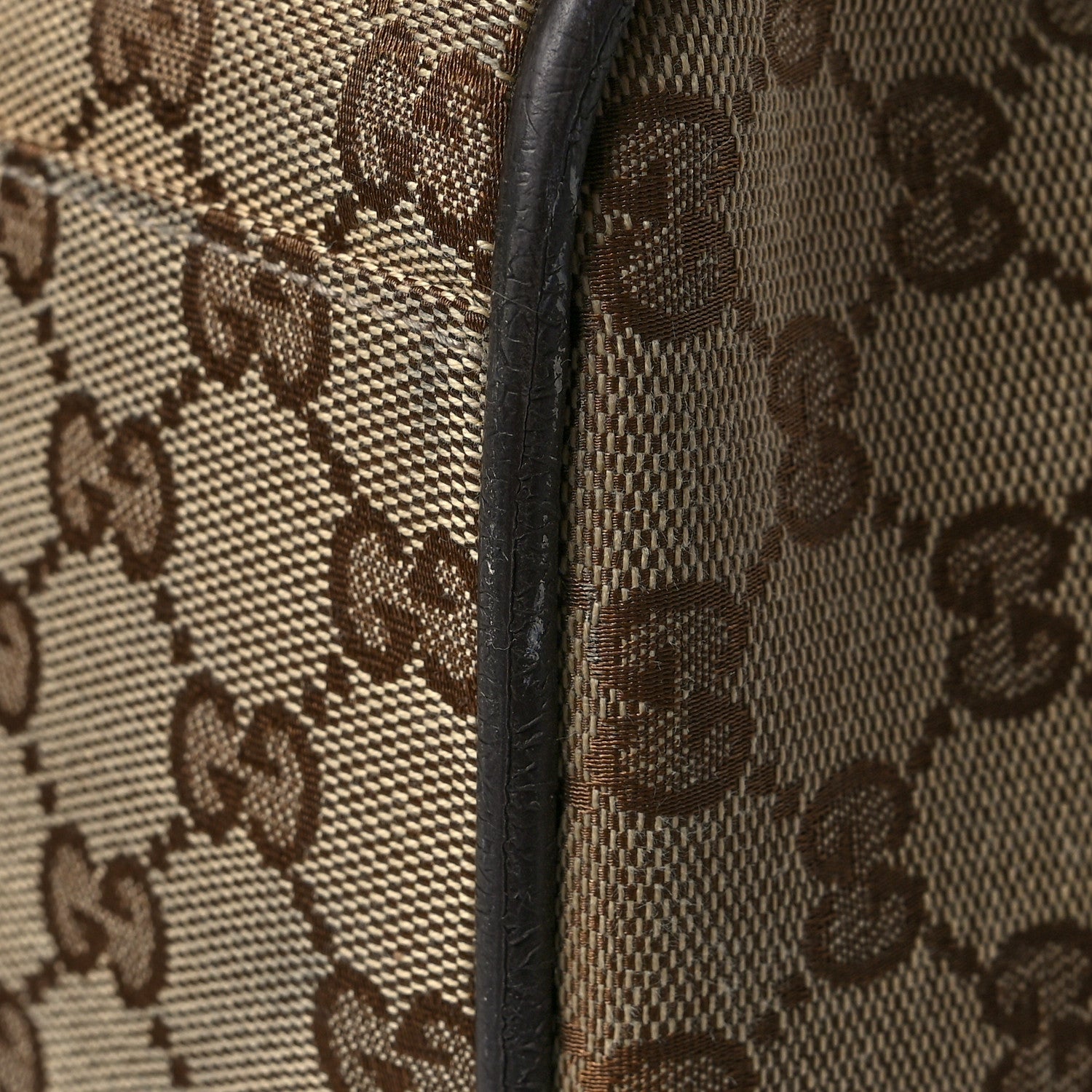 Gucci GG Monogram Web Large Collapsible Carry On Duffle Beige Brown 12 of 15