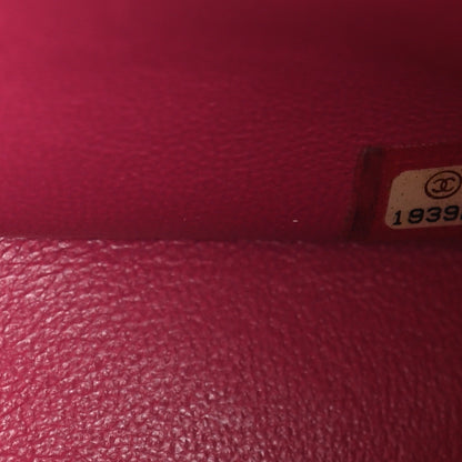 Chanel Patent Maxi Quilted Double Flap Dark Pink 7 of 11