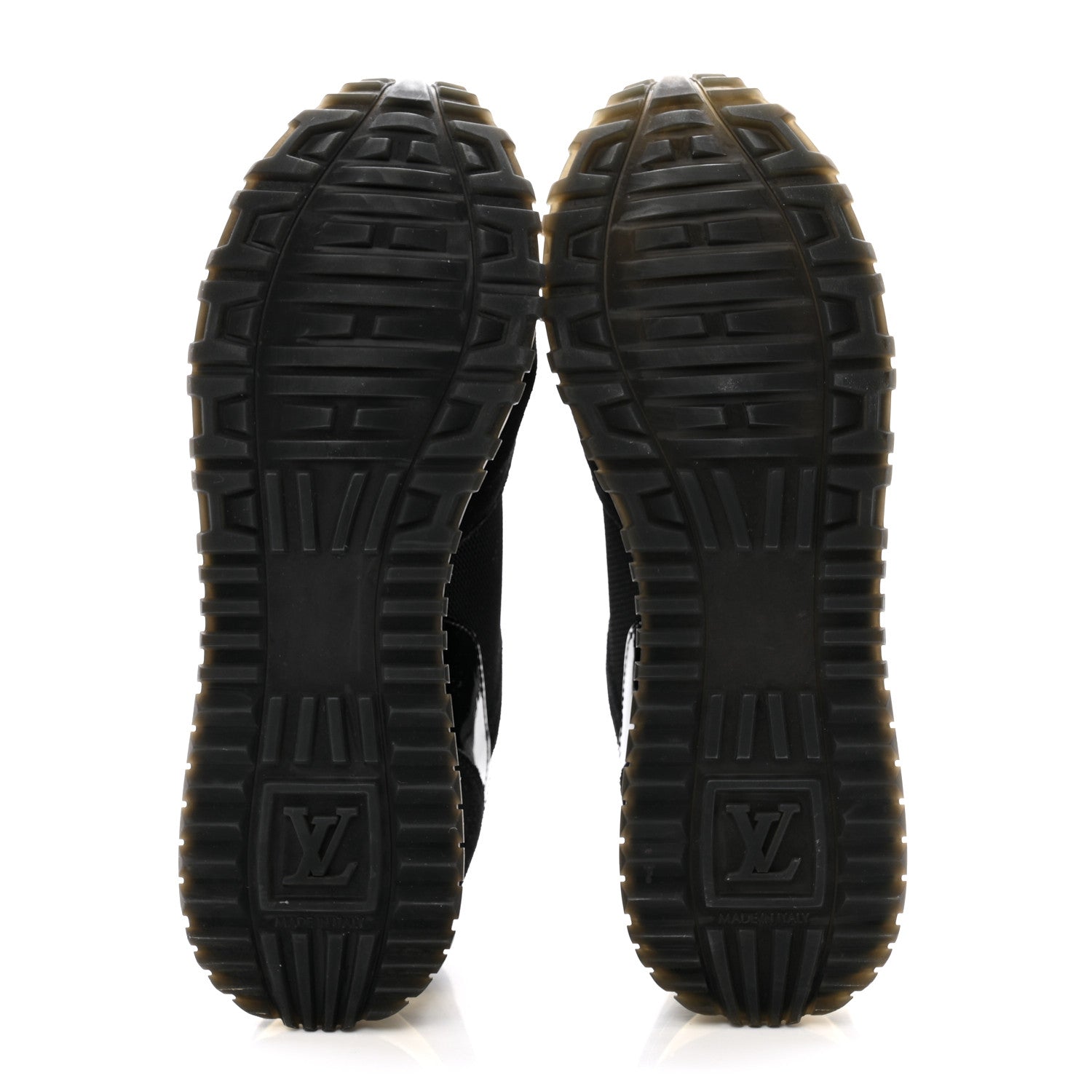 Louis Vuitton Suede Monogram Run Away Sneakers 37 Black 7 of 9