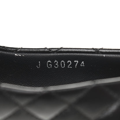 Chanel Lambskin Quilted CC Cap Toe Ballerina Flats 39 Black 35 Black 15 of 18