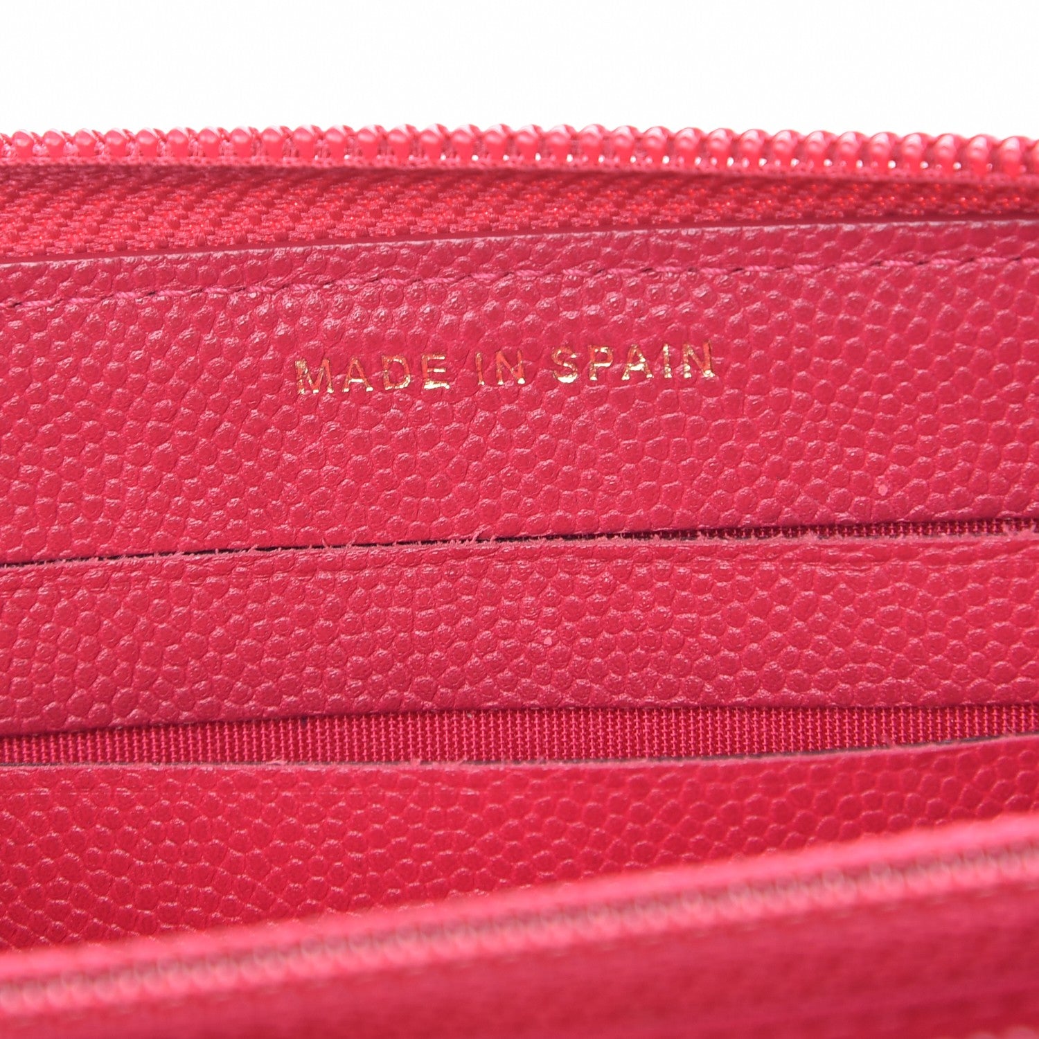 Chanel Caviar Quilted Small Boy Zip Around Wallet Fuchsia 7 of 9