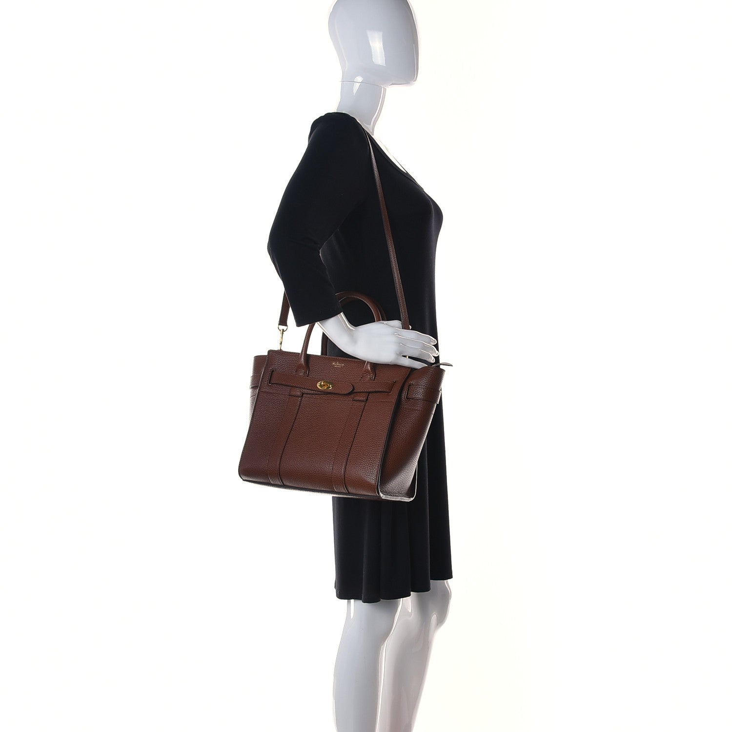 Mulberry Small Classic Grain Mini Zipped Bayswater Oak 2 of 12