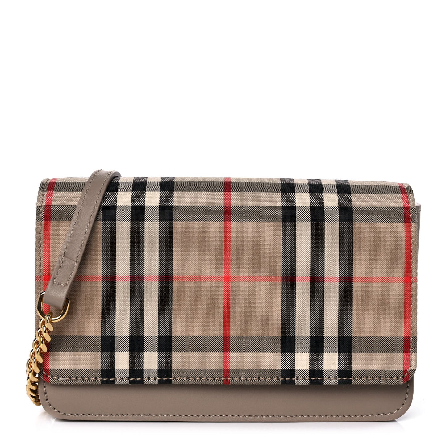 Calfskin Vintage Check Hayes Crossbody Beige