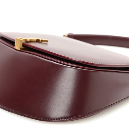 Saint Laurent Box Calfskin Mini Voltaire Top Handle Bag Cabernet 10 of 10