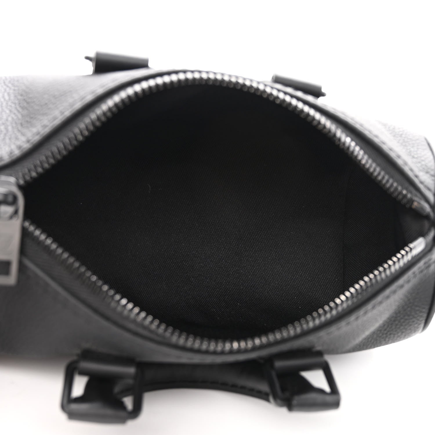 Louis Vuitton Grained Calfskin Aerogram Keepall XS Black 5 of 9
