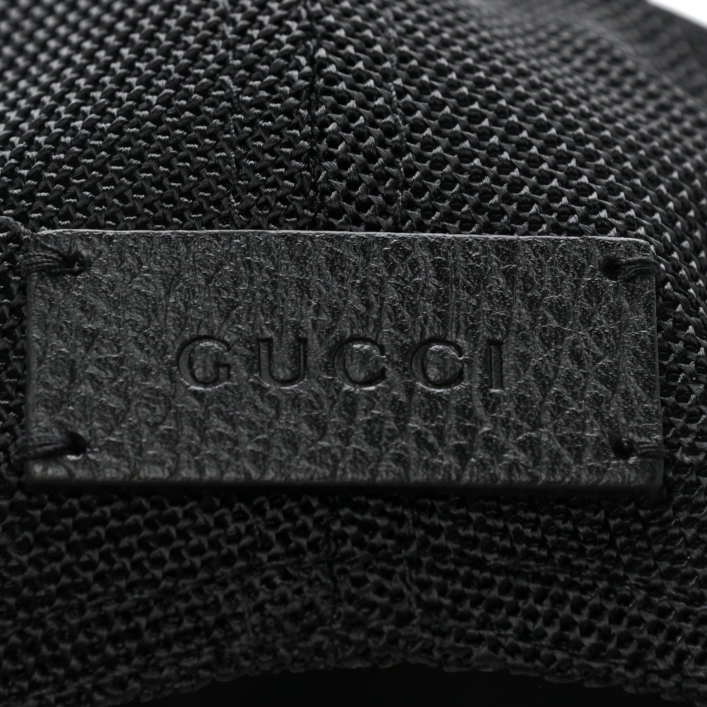 Nylon Monogram Baseball Hat S Black