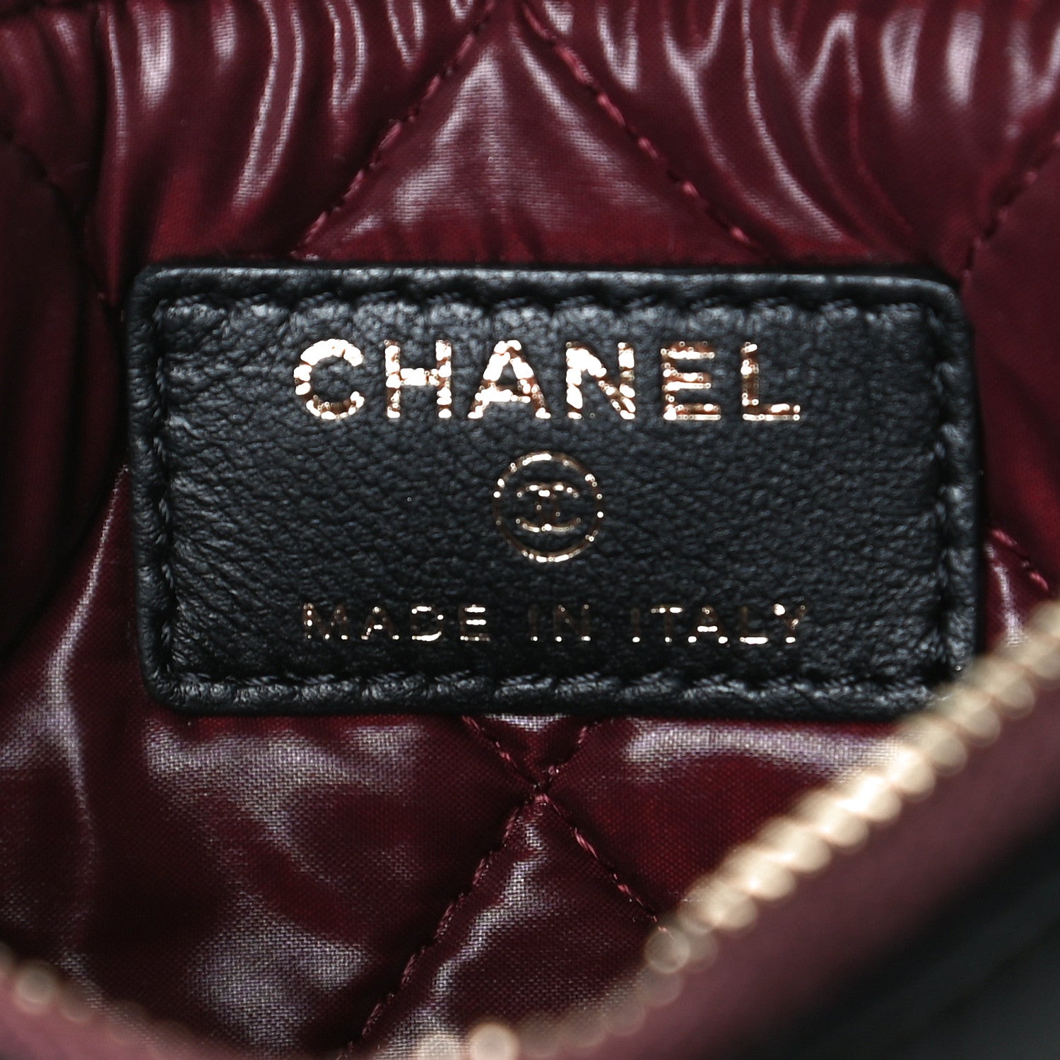 Chanel Lambskin Quilted Small Cosmetic Case Black 5 of 8