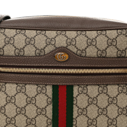 Gucci GG Supreme Monogram Web Small Ophidia Shoulder Bag Brown 8 of 13