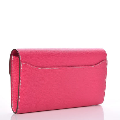 Hermes Epsom Constance Long Wallet Rose Tyrien 3 of 7