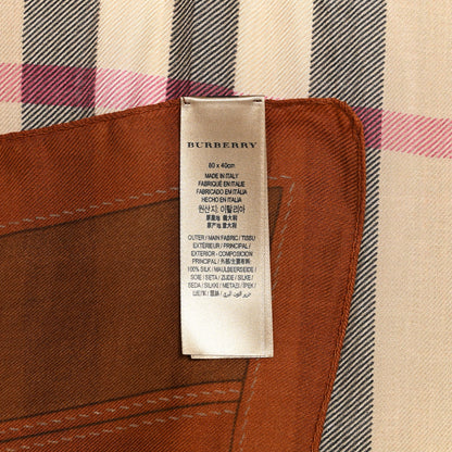 Burberry Modal Silk Haymarket Check Scarf Bronze 4 of 4