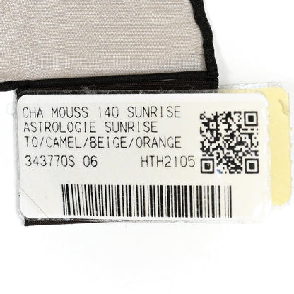 Hermes Silk Muslin Astrologie Sunrise Shawl 140 Camel Beige Orange 3 of 5