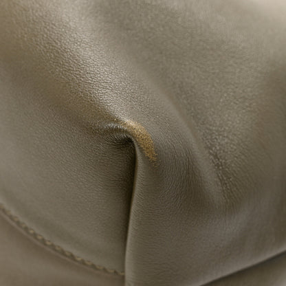 Loewe Mellow Nappa Medium Donut Chain Flamenco Knot Clutch Khaki Green 11 of 13