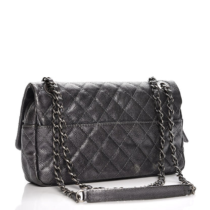 Chanel Iridescent Caviar Quilted Small Chic Flap Argent 6 of 13