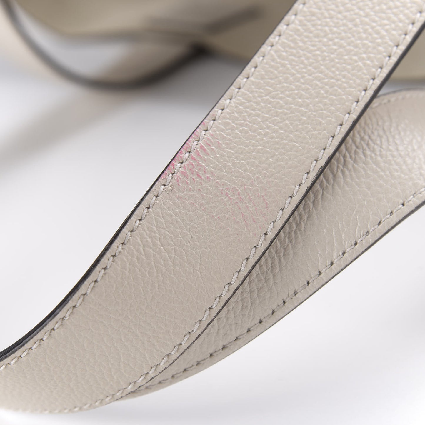 Calfskin Mens Logo Tote White