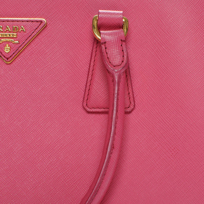 Prada Saffiano Small Galleria Double Zip Tote Peonia 10 of 19