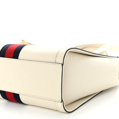 Gucci Textured Calfskin Web Small Ophidia Tote Bag Mystic White 10 of 10