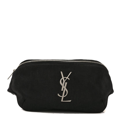 Saint Laurent Canvas Monogram Belt Bag Black 1 of 12