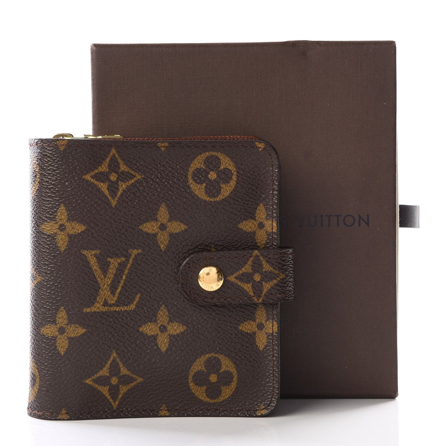 Monogram Compact Zippe Zipped Wallet