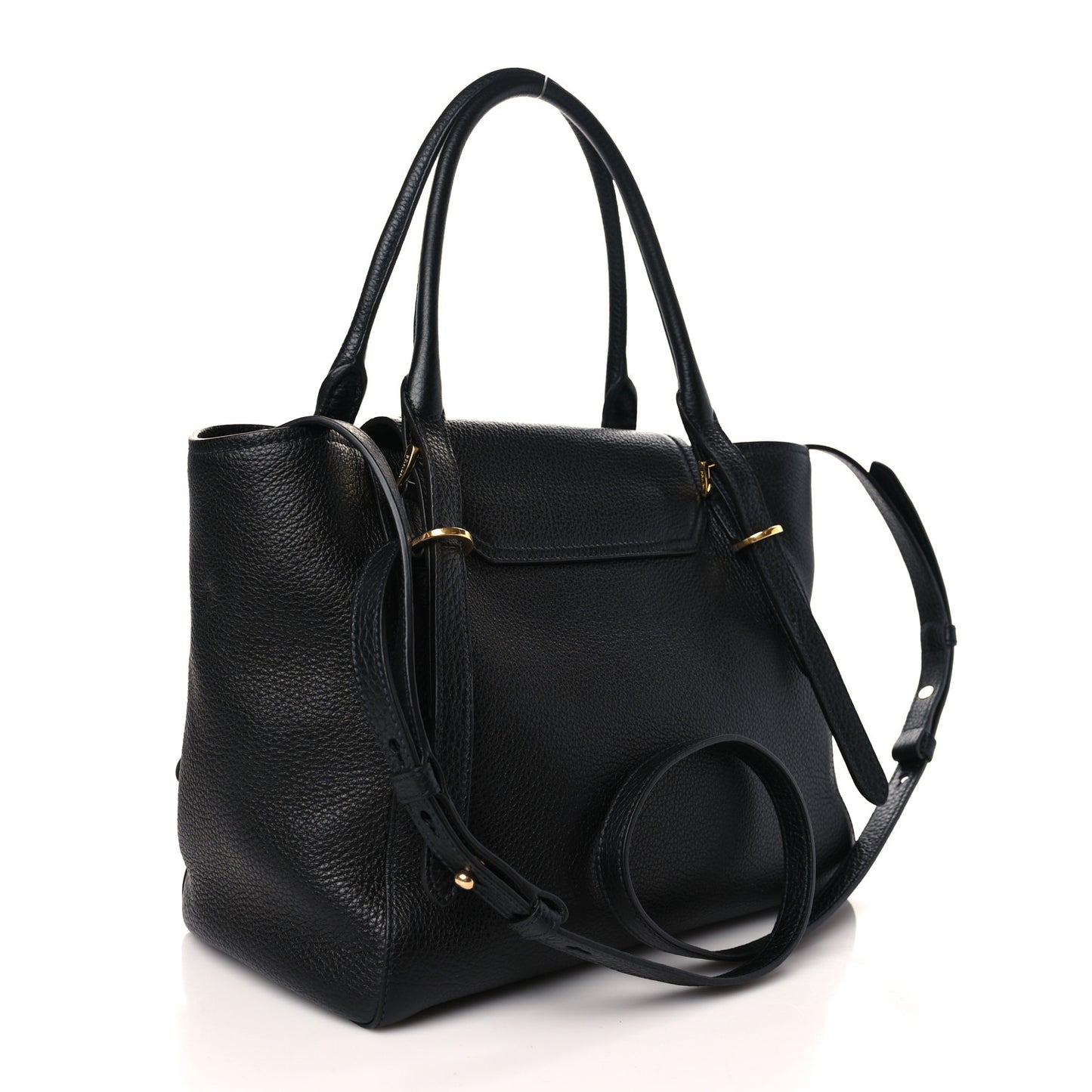 Vitello Phenix Tote Bag Black