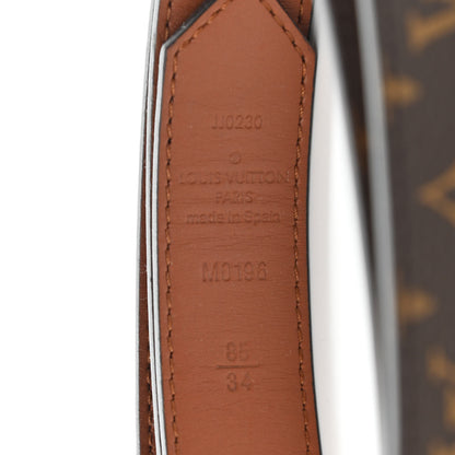 Louis Vuitton Monogram 25mm Dauphine Reversible Belt 85 34 Tan 3 of 5