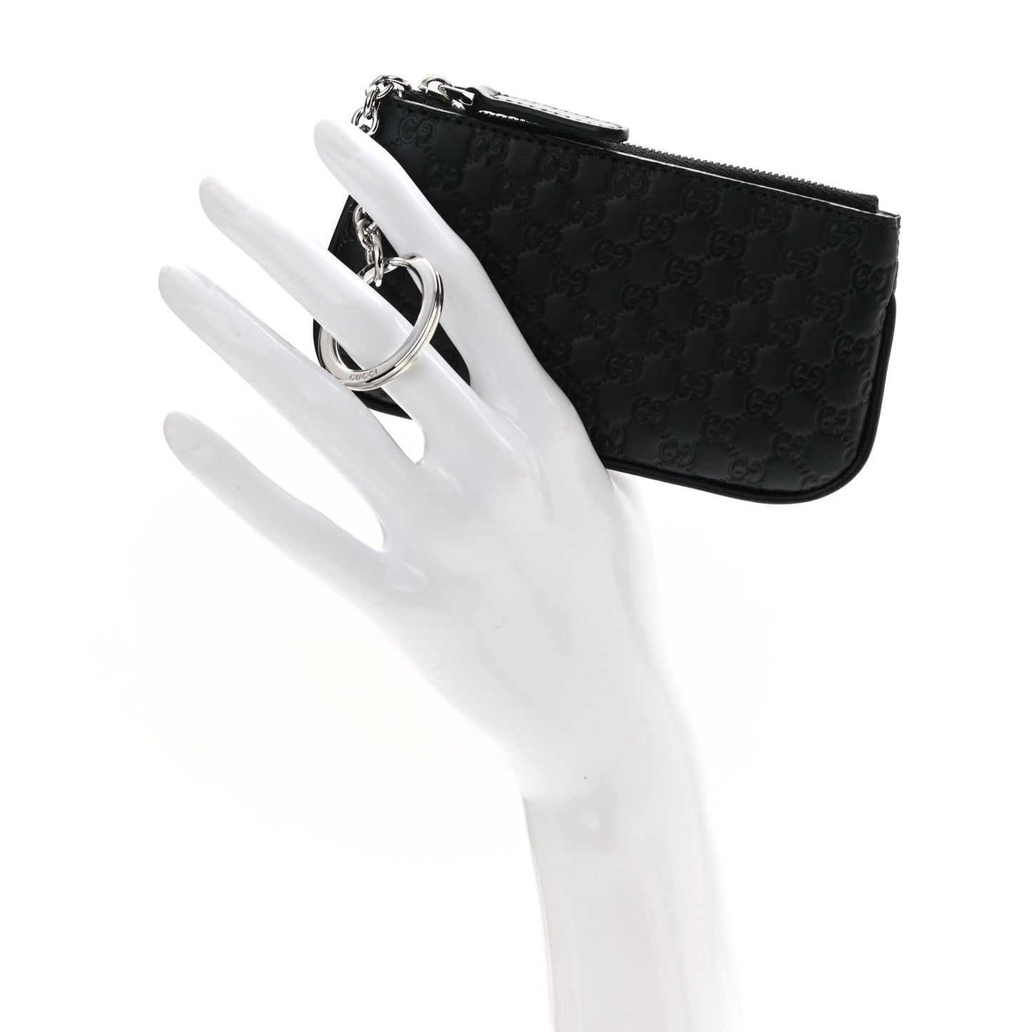 Microguccissima Key Ring Coin Case Black