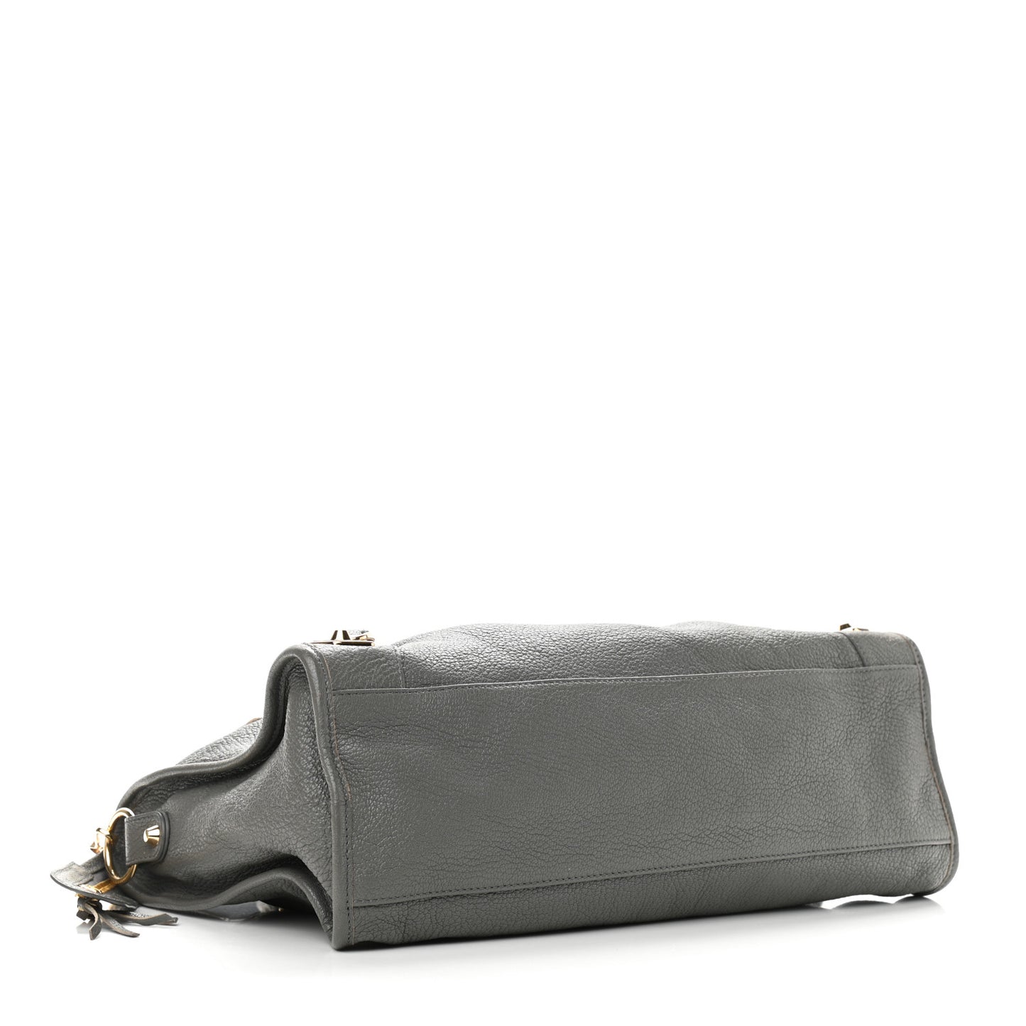 Chevre Gold Metallic Edge Hardware City Gris Acier