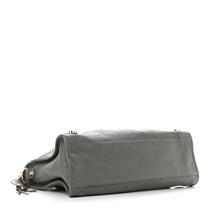 Balenciaga Chevre Gold Metallic Edge Hardware City Gris Acier 4 of 9