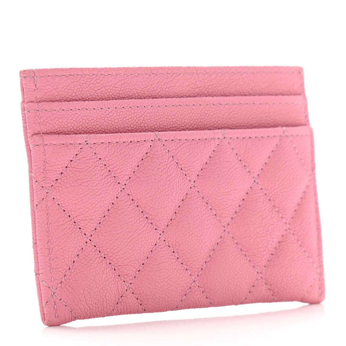 Caviar Quilted Boy Card Holder Pink