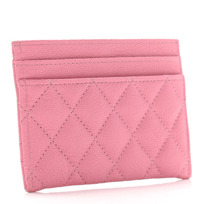 Chanel Caviar Quilted Boy Card Holder Pink 2 of 11