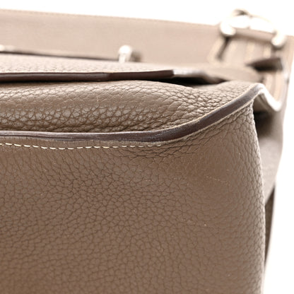 Hermes Taurillon Clemence Jypsiere 37 Etoupe 19 of 21