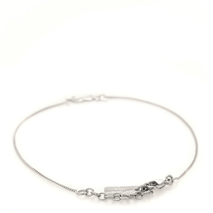 Saint Laurent Monogram Charm Bracelet L  Silver 3 of 4