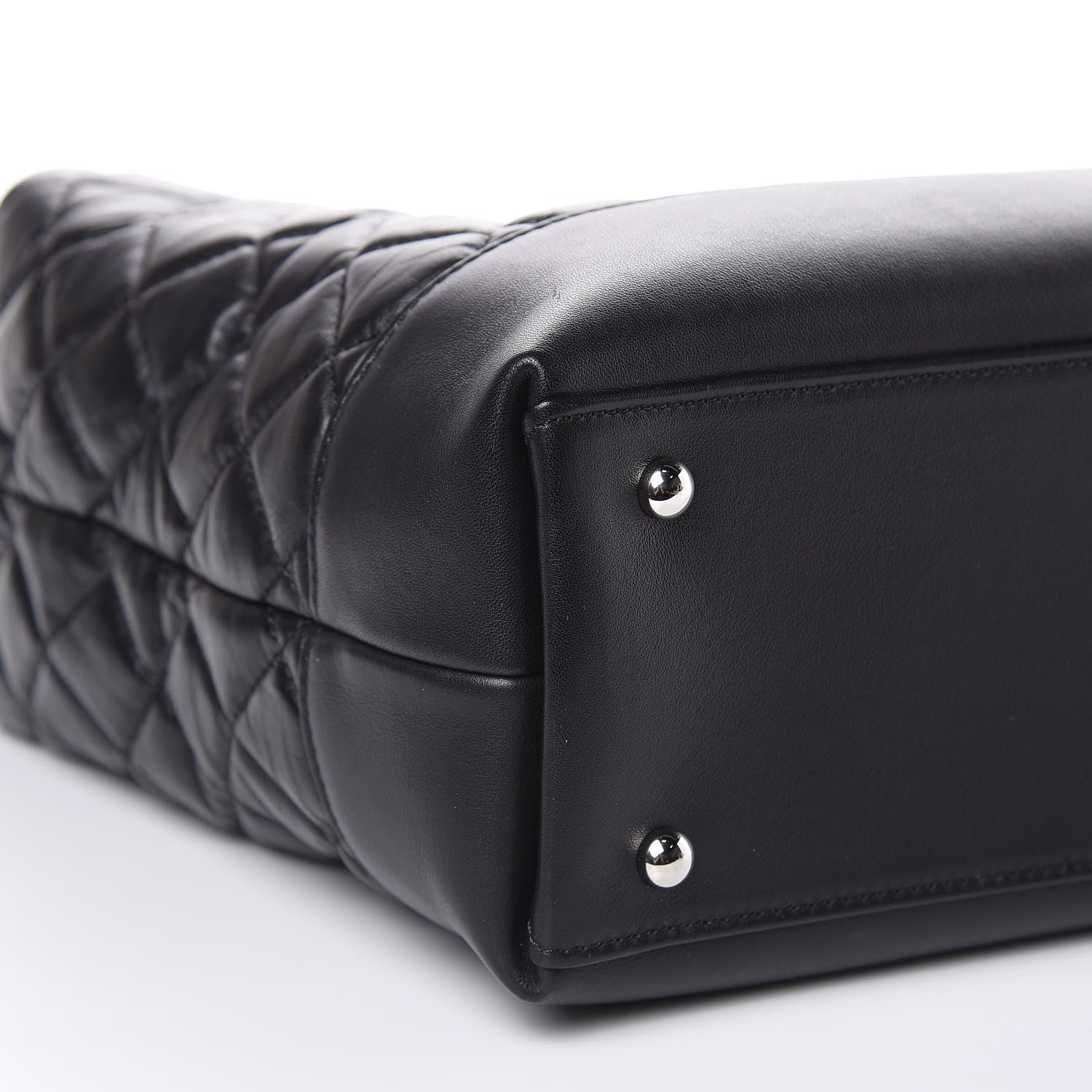 Chanel Aged Calfskin Quilted Be CC Tote Black 9 of 13
