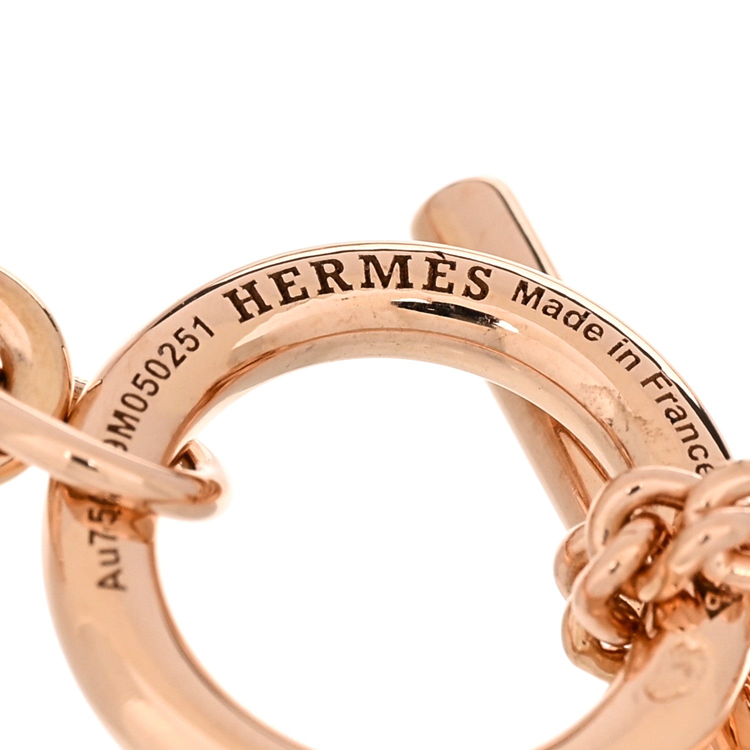 Hermes 18K Rose Gold Echappee Bracelet SH 3 of 4