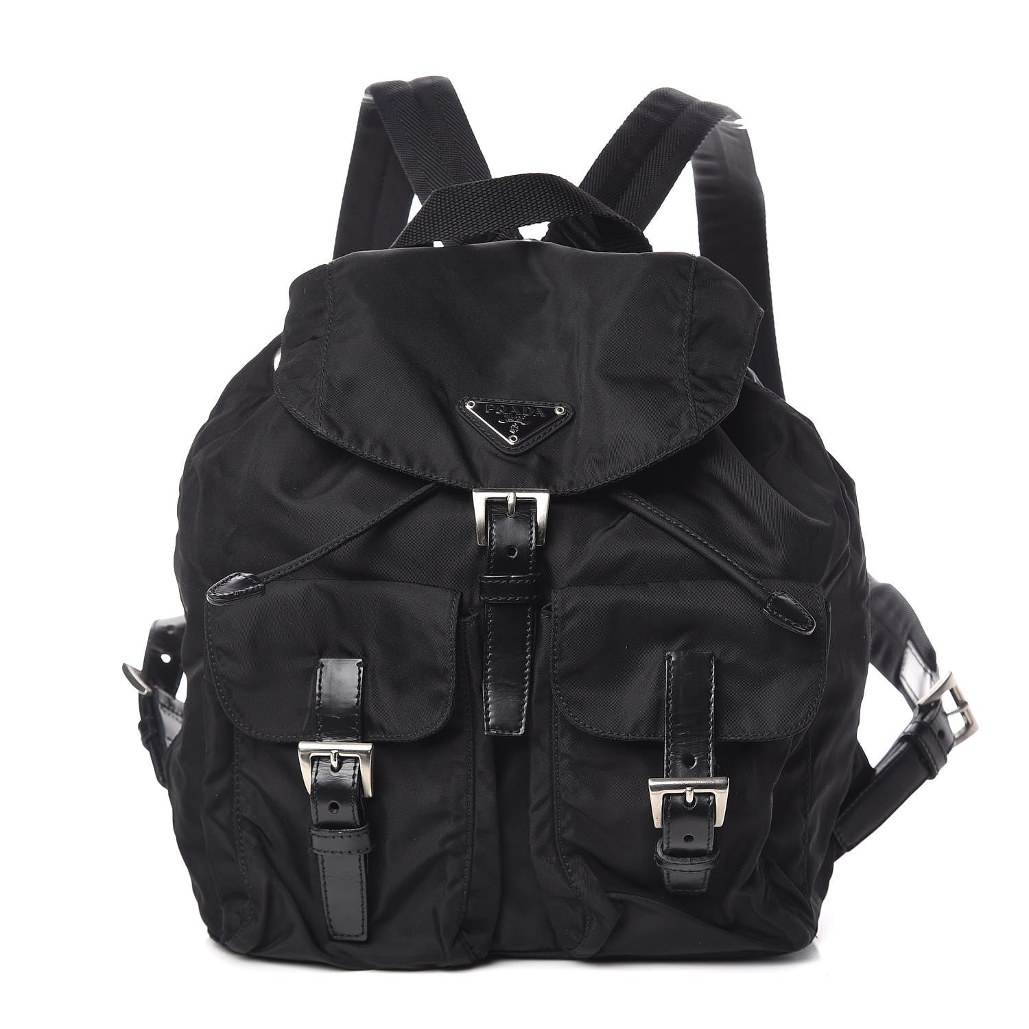 Prada Tessuto Nylon Vela Small Backpack Black 1 of 9
