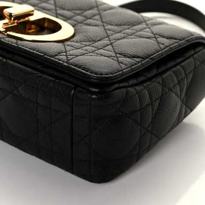 Christian Dior Calfskin Cannage Small Caro Bag Black 9 of 10