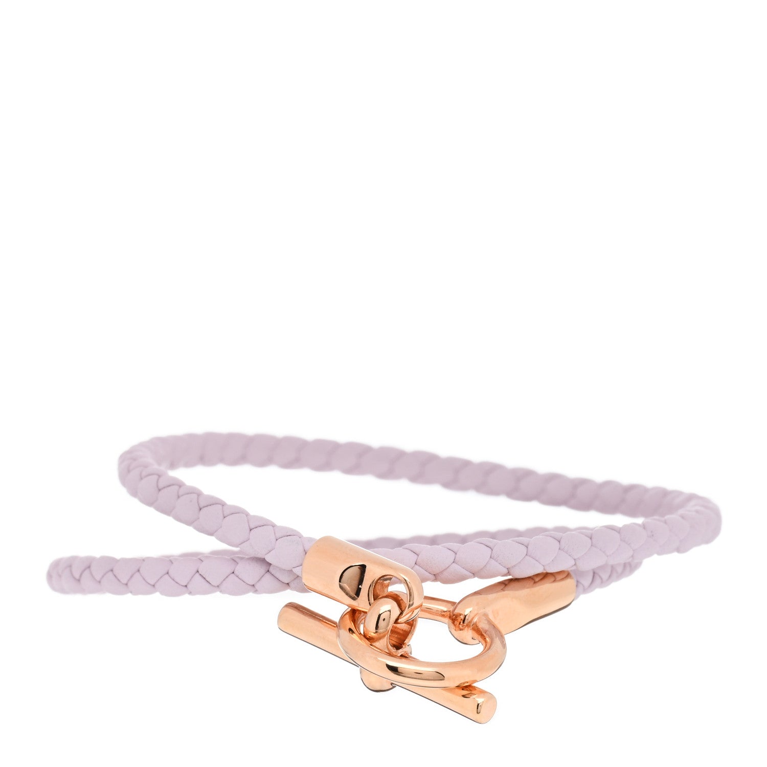 Hermes Swift Glenan Double Tour Bracelet T1 Mauve Pale 1 of 3