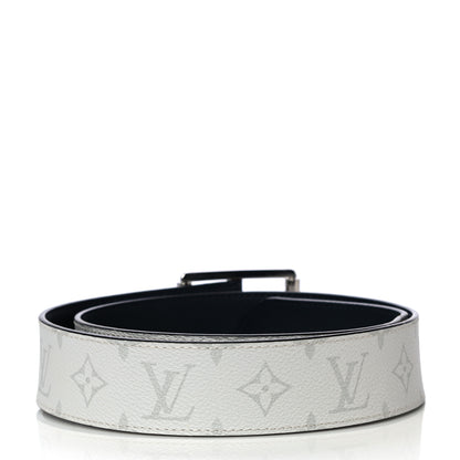 Louis Vuitton Monogram Calfskin Mens Reverso 40mm 90 36 White Navy 2 of 7