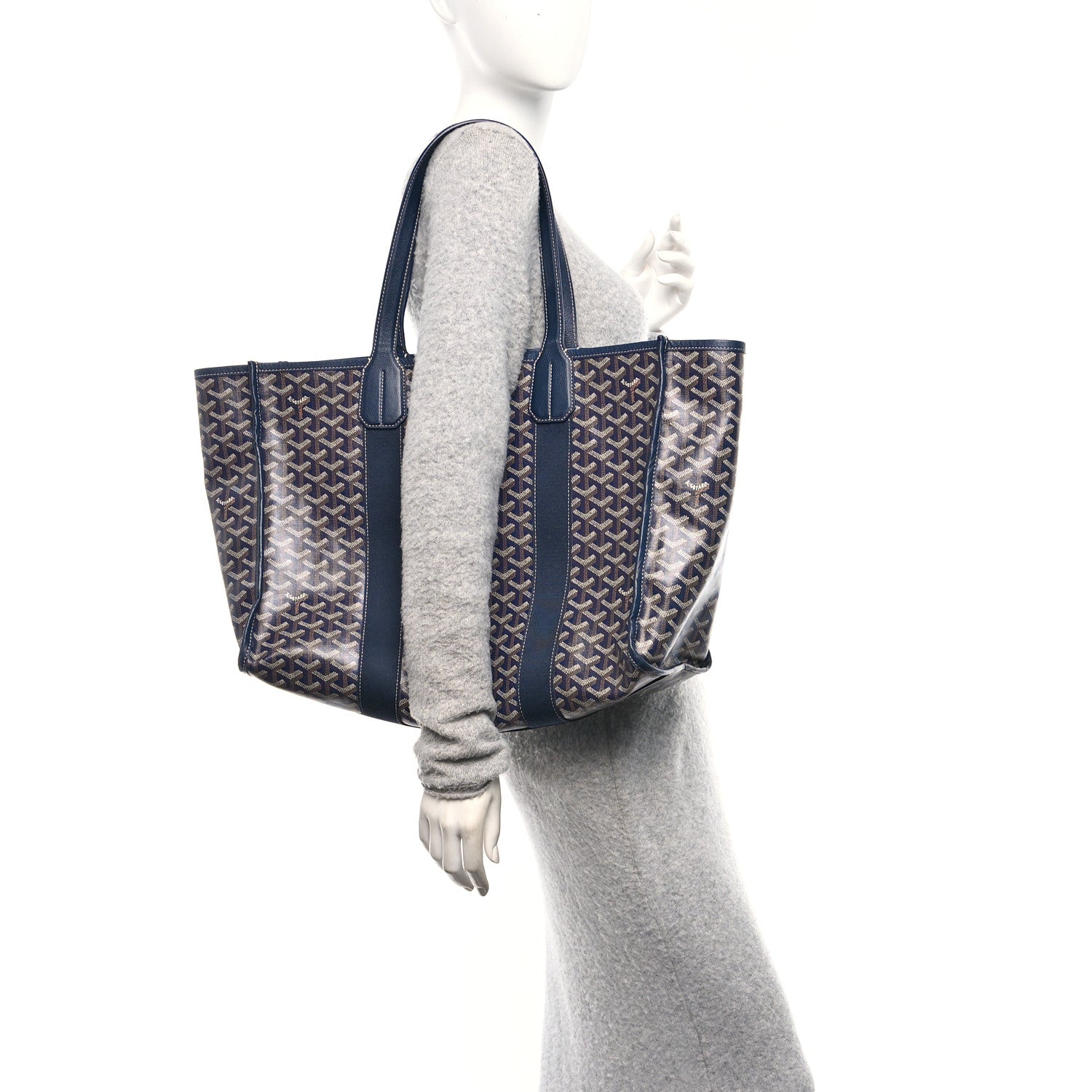 Goyard Goyardine Villette Tote Blue 2 of 12