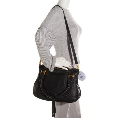 Chloe Calfskin Medium Marcie Satchel Black 2 of 9