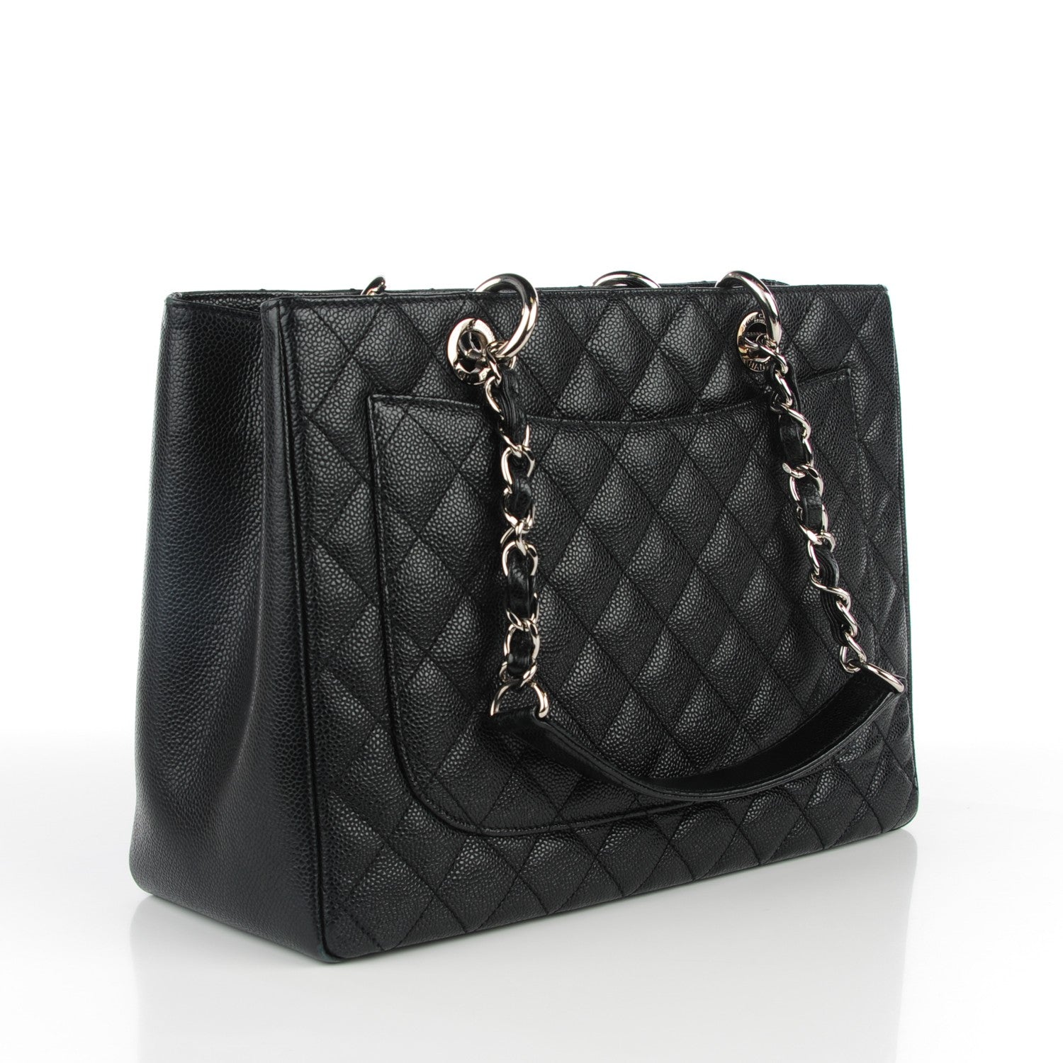 Chanel Caviar Quilted Grand Shopping Tote GST Black 3 of 7