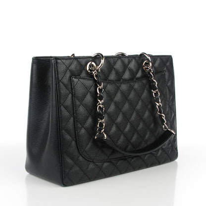 Chanel Caviar Quilted Grand Shopping Tote GST Black 3 of 7