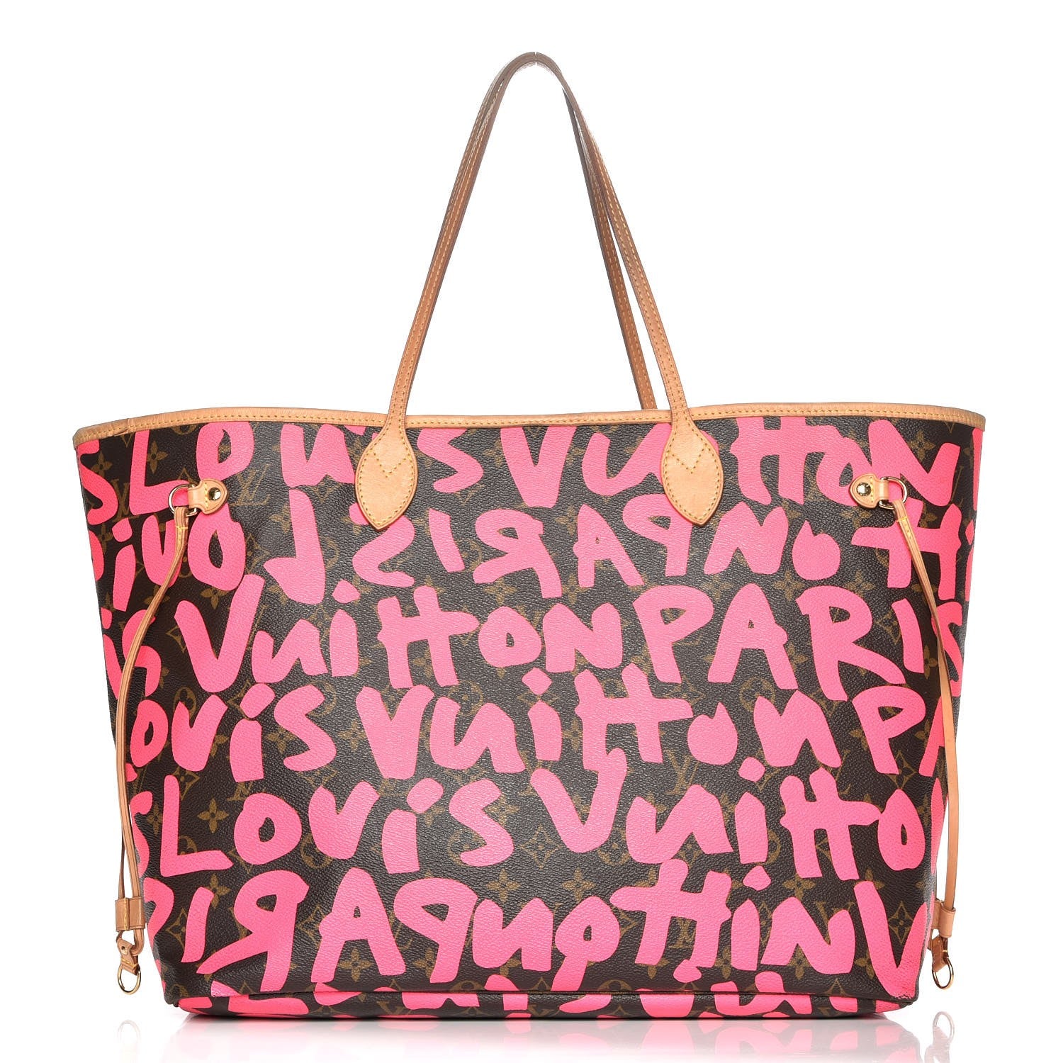Louis Vuitton Monogram Graffiti Neverfull GM Fuchsia 1 of 13