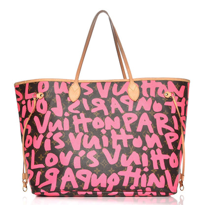 Louis Vuitton Monogram Graffiti Neverfull GM Fuchsia 1 of 13