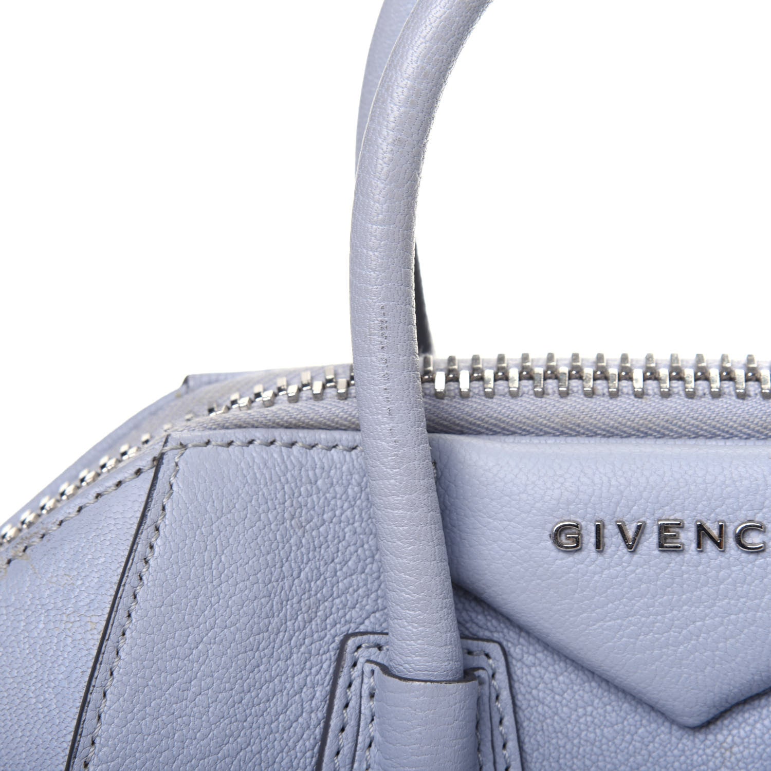 Givenchy Sugar Goatskin Mini Antigona Grey Blue 22 of 26