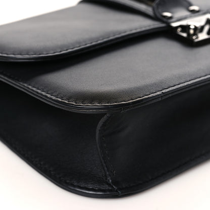 Valentino Garavani Vitello Medium Glam Lock Rockstud Flap Black 7 of 8