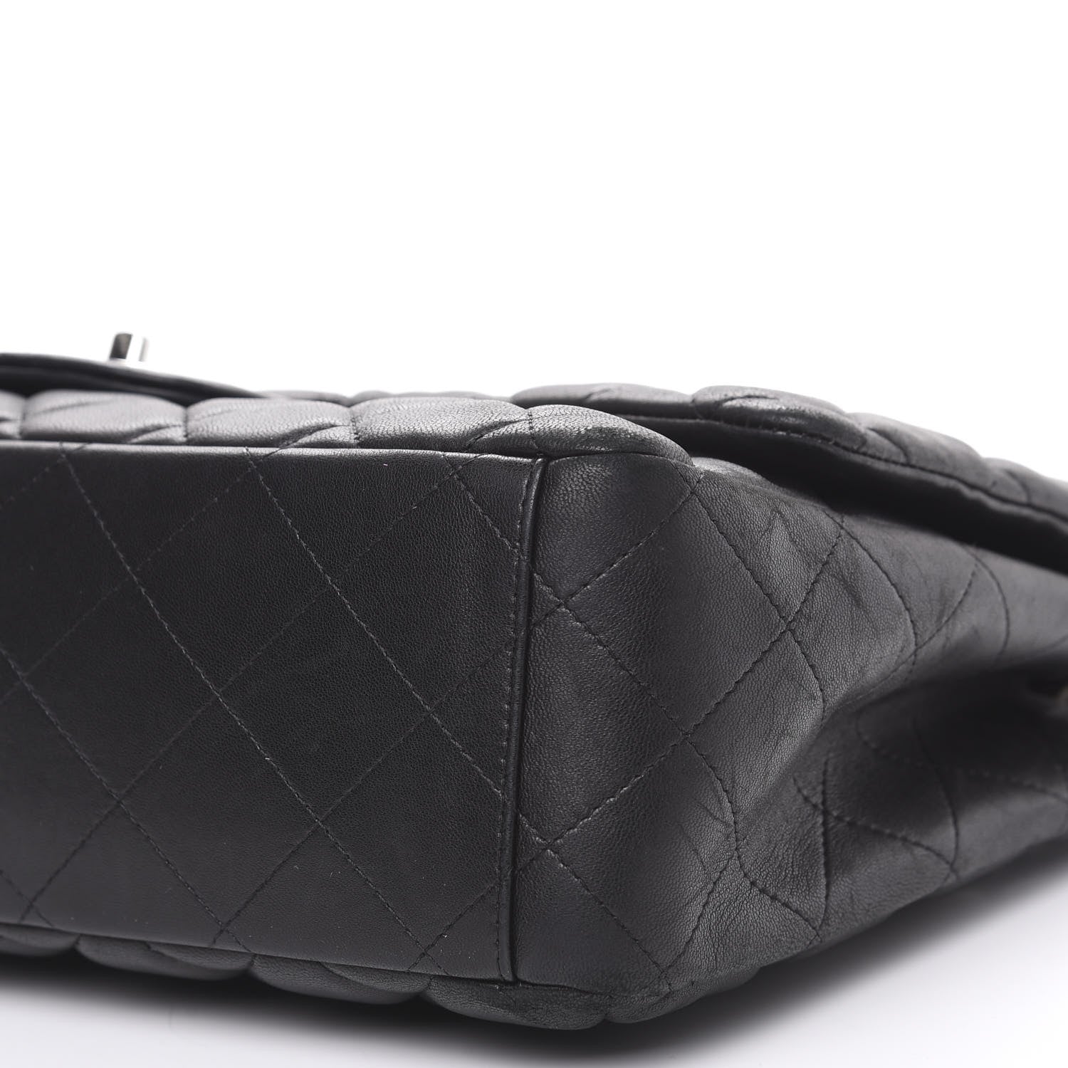 Chanel Lambskin Quilted Maxi Single Flap Black 9 of 20