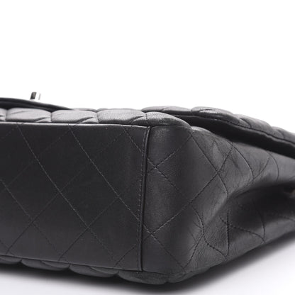 Chanel Lambskin Quilted Maxi Single Flap Black 9 of 20