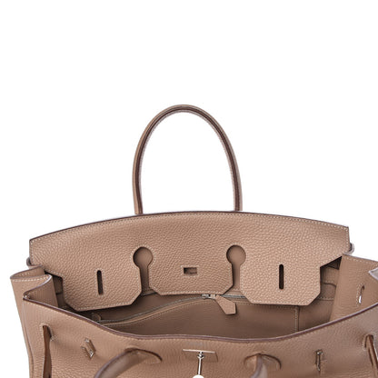 Hermes Taurillon Clemence Birkin 35 Argile 23 of 33