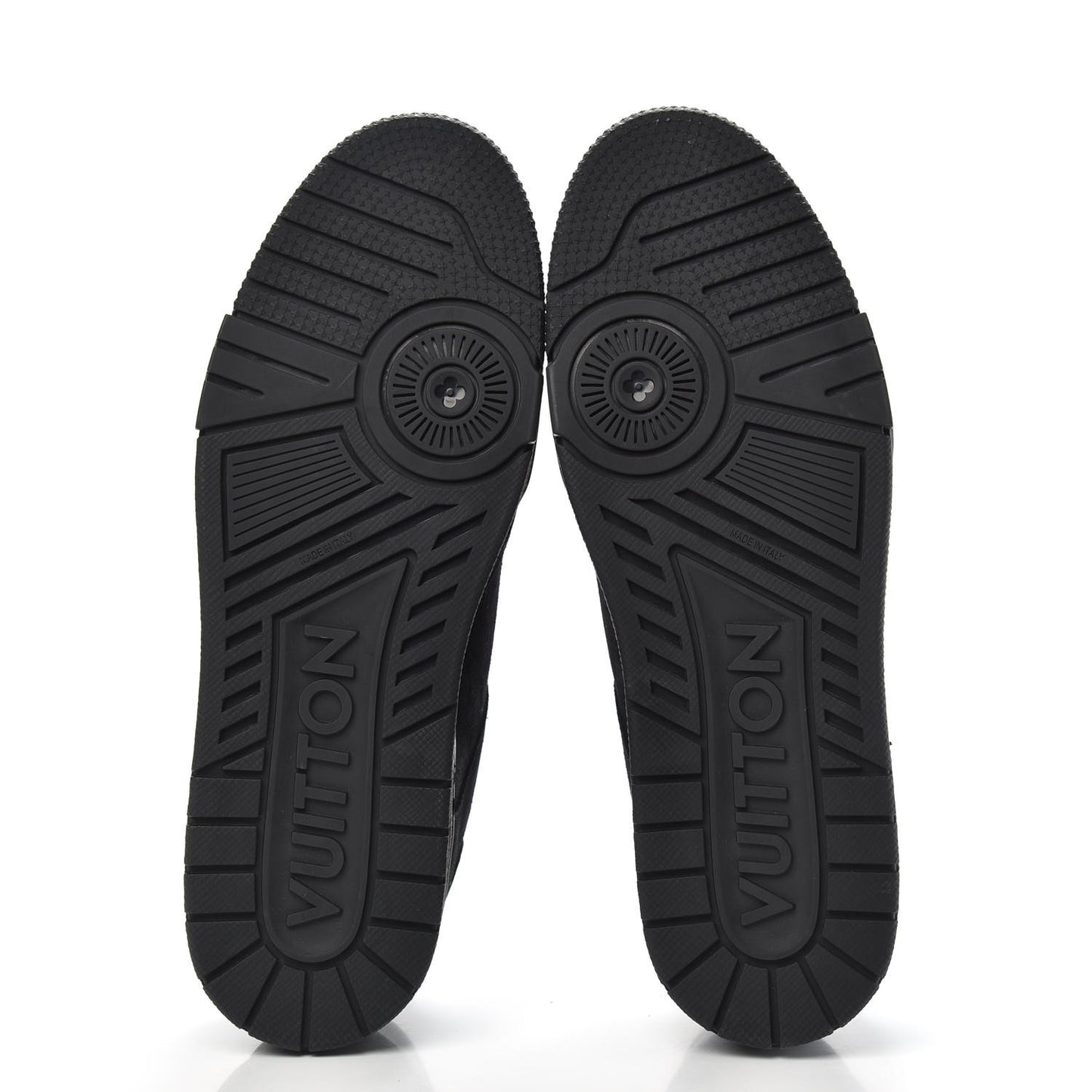 Suede Mens LV Trainer Sneakers 9.5 Black