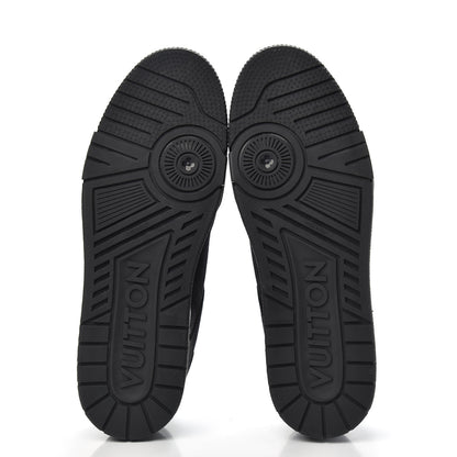 Louis Vuitton Suede Mens LV Trainer Sneakers 9.5 Black 6 of 8